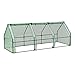 Produktbild [en.casa] Mini Gewächshaus Höflein 240x90x90cm Foliengewächshaus für draußen Treibhaus mit Reißverschluss und 3 Fenstern Gitternetzfolie Grün