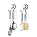 iPEGTOP Strong Suction Cup Hooks Damage Free Stainless Steel Hook for Towel, Robe, Loofah, Bags, Coat, Kitchen Tools and Bathroom Accessories, 2 Pack