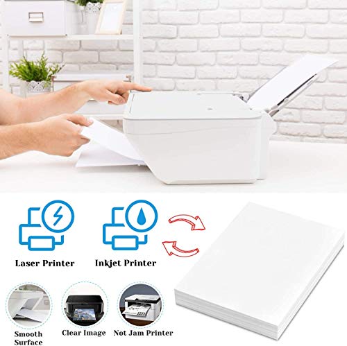 Translucent Vellum Paper 8.5 x 11 Inches, 50 Sheets Printable Transparent Vellum Paper for Printing Sketching Tracing Drawing Animation