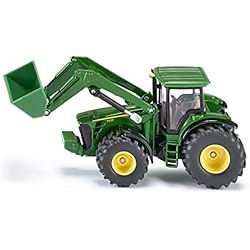 Cargador Frontal A Escala siku 1982, John Deere con cargador frontal, 1:50, Metal/Plástico, Verde, Multifuncional
