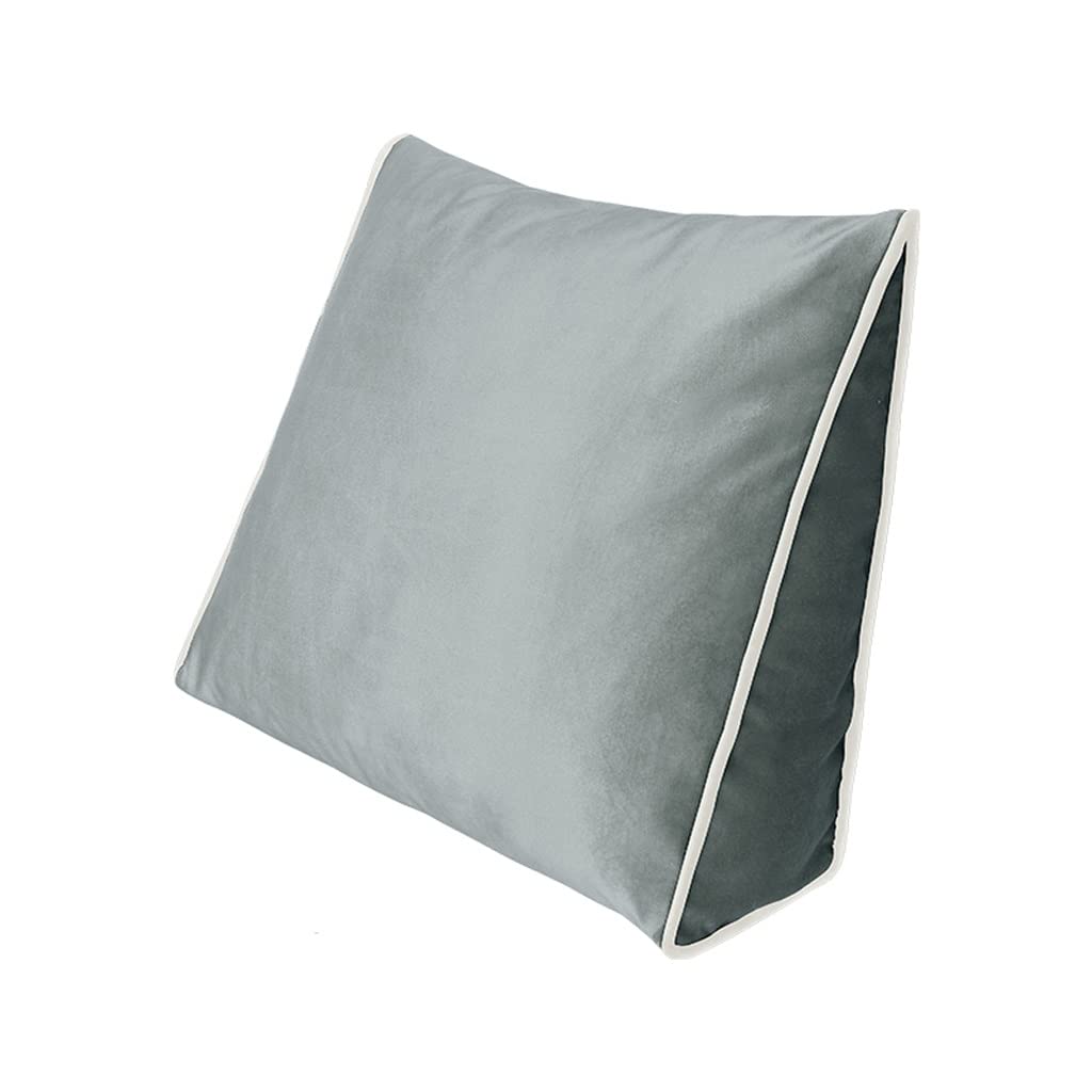 Taie d'oreiller de tête velours luxe de forme triangle déhoussable