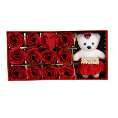 Image of Collectible India Love Romantic Gifts for Girlfriend Boyfriend with Love Teddy Bear - Best Gifts for Girls Boys Best Friend Couples Lovers, Birthday Wedding Anniversary Mothers Day