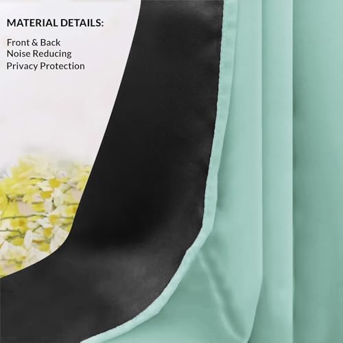 Image of HOMEMONDE Blackout Curtains for Window 5 Feet Pack of 2 - Room Privacy 90% Room Darkening Curtain with Rod Pocket Style, Heavy Polyester with Black Blacking - (60 Inch, Sage Green)