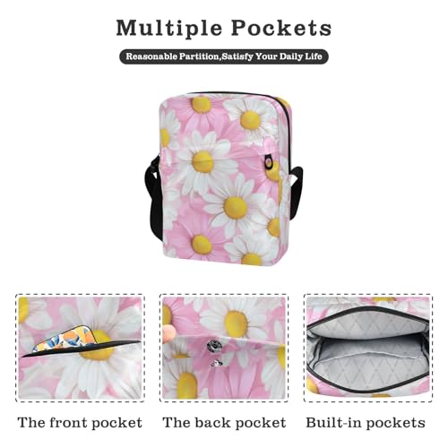 KLL Sweet Daisy Valentine messenger bag crossbody Vegan Leather men's shoulder bag Casual Shoulder Hand Bag For Woman2