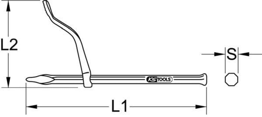 KS Tools 156.0561 Haki murowe, 300mm