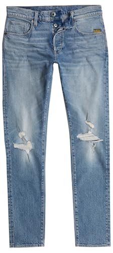 G-STAR Men's Jeans, Azul (Vintage Blue Vapour Destroyed 51001-d936-h103), 33W x 34L4