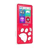 Wiwoo MP3 Player for Kids，Portable 8GB Music Player with FM Radio Voice Recorder, Ebook,Expandable Up to 128GB,Red
