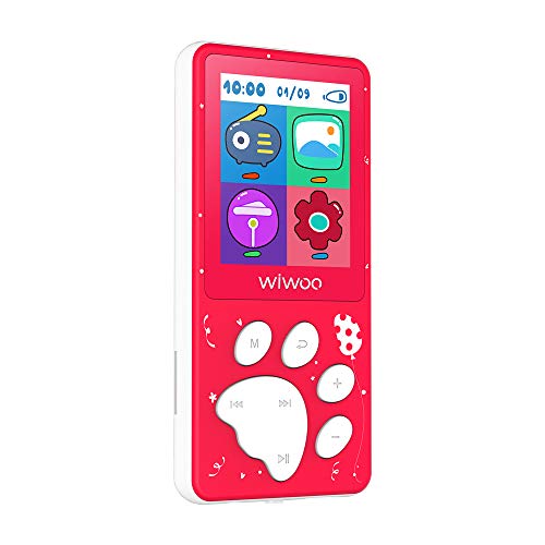 Wiwoo MP3 Player for Kids, Portable 8GB Music Player with FM Radio Voice Recorder, Ebook, Expandable Up to 128GB