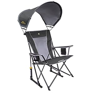 GCI Outdoor Sunshade Rocker Outdoor Rocking Chair with Canopy