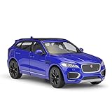 1 24 Für Jaguar F-Pace SUV Metallfertiges Automodell Druckguss Replik Modellauto Dekoration(Blau)
