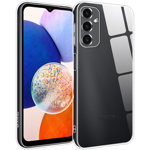 TENOC Phone Case for Samsung Galaxy A14 4G/5G, Clear Case Shockproof Protective Bumper Slim Cover