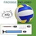 Zantrech 6 Pack Official Size 5 Volleyball Balls of Composite Leather Inflatable with Pump for Womens, Mens, for Outdoor, Indoor, Beach, Pool