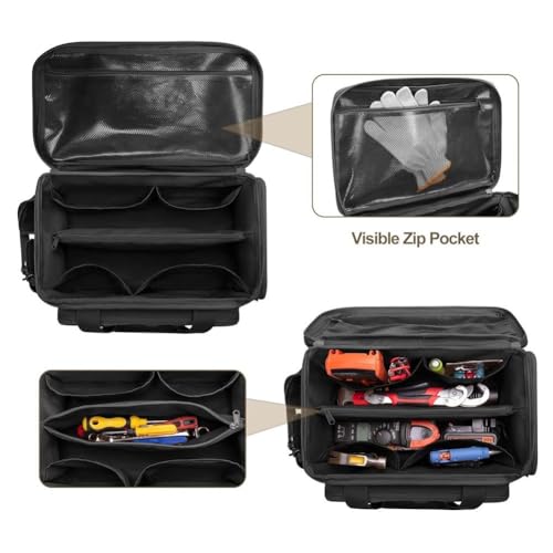 Fourre-tout à outils multifonctionnel portable avec une base étanche - 8
