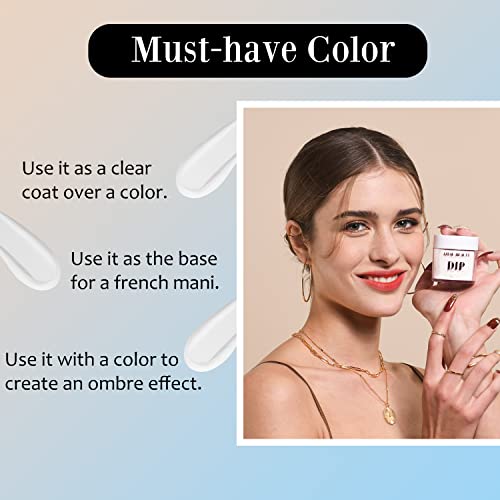 Pó de mergulho, cor clara, 56 g, AZUREBEAUTY para unhas em pó, iniciante para arte em unhas francesa