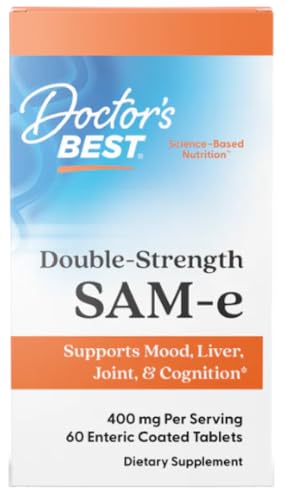 Doctors Best - SAM-e 400mg Doppelstärke | Unterstützung für Stimmung und Leber - 60 Tabletten
