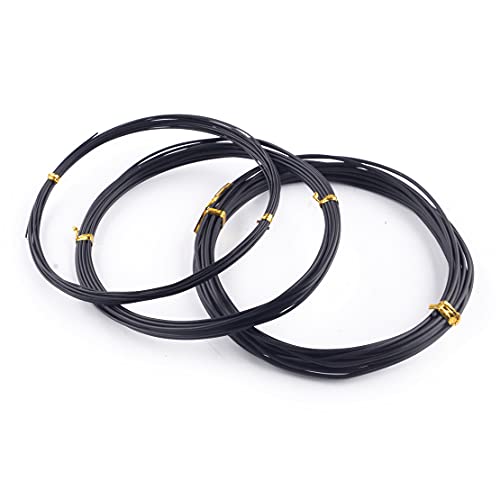 3 Rolls Bonsai Anodized Aluminum Training Styling Tree Craft Florist Wire with 3 Sizes