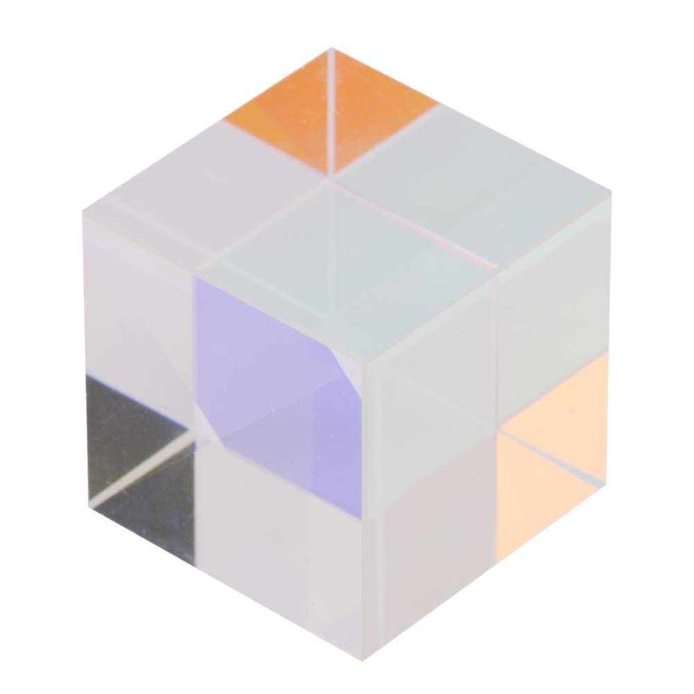Oumefar High Presision Cube Optical Glass Prism Six-Sided K9 Glass for Decoration for Photography for Indoor Outdoor(1.5 * 1.5 * 1.5cm)