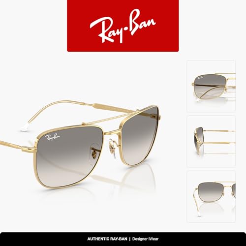 Image of Ray-Ban Unisex Rb3755 Rectangular Sunglasses