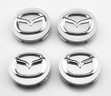 TSD 4PCS 56mm Wheel Center Hub Caps Cover for Mazda 2 3 6 ATENZA AXELA CX-5 CX-7 CX-8