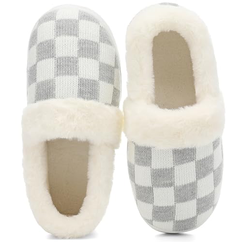 50% Off UBFEN Women's Fuzzy House Slippers with Memory Foam