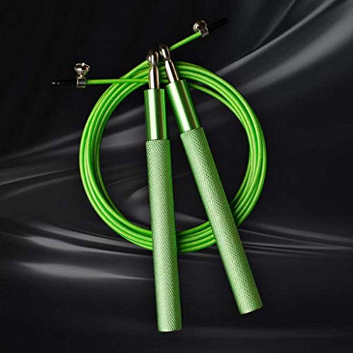 Cuerda para saltar rápida Cuerda para saltar hombres Mujeres Equipo de entrenamiento Acero Gimnasio en casa Ejercicio Entrenamiento físico(1-Pack)