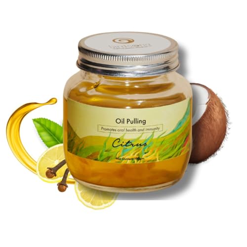 Image of Birdsong Citrus Mouth Pulling Oil 190ml - Fluoride & Alcohol Free - Virgin Coconut & Herbal Oils- Ayurvedic Oral Rinse Mouthwash - Mouth Wash Liquid For Healthy Teeth Gums, Mouth Detox, Fresh Breath