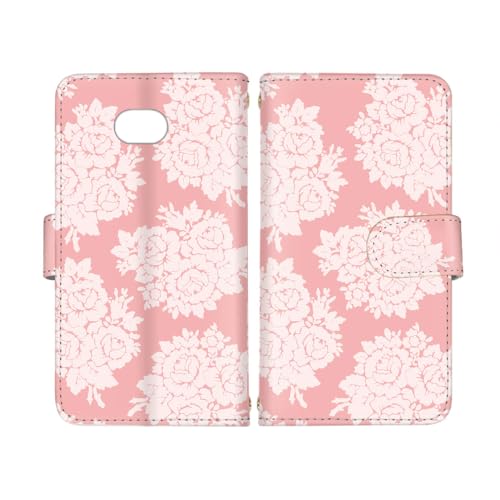 anve BASIO4 KYV47 対応 ケース 手帳 スマホカバー カードスロット 花柄 ハート 猫 くま アニマル スタンド ストラップホール マグネット カワイイ ベイシオ4用 au KYV47 (K-くすみピンク花) best 02