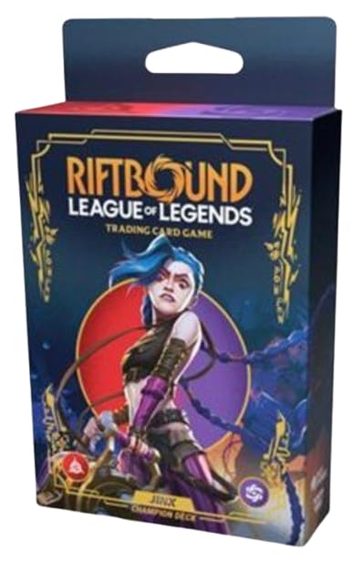 League of Legends | Riftbound Collectable Trading Card | Sealed Box | Simplified Chinese Edition | Riot Games | For Collectors 15+ Years | Origins Champion Deck (Jinx) — image 1