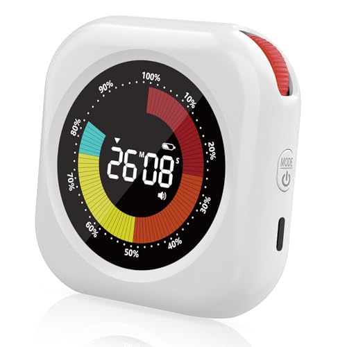 勉強タイマー キッチン ビジュアルタイマー 学習 無音 ストップウォッチ カウントアップ カウントダウン 大音量 最大10時間 CP-6224