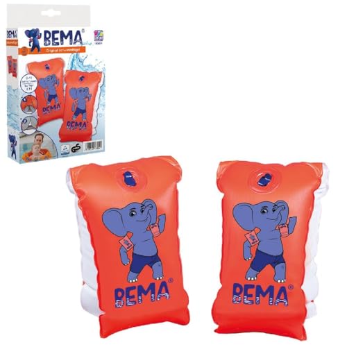 BEMA Schwimmflügel für Kinder bis 1 Jahr, Größe 00, Blau, Orange