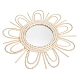 Miroir tissé encadré – idéal pour décorer presque les espaces comme les chambres, les bureaux, les salons, les lieux publics, etc. miroir mural