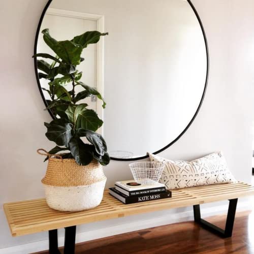 Gold&Chrome wandspiegel, rond, met aluminium frame, met teflon gecoat spiegeloppervlak, bestand tegen vocht, gepoedercoat spiegelframe, 2 cm diep, eenvoudige montage - Image 8