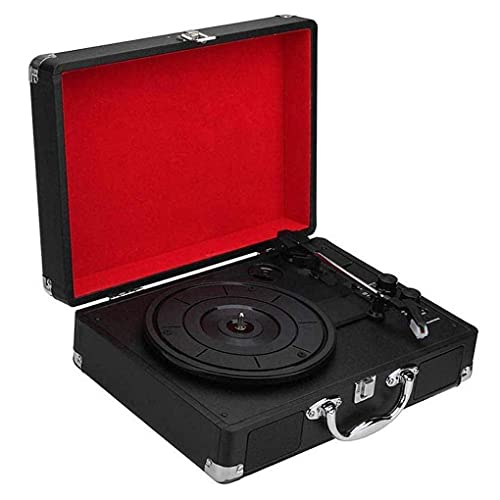 ポータブルビニールレコード レトロヴィンテージ蓄音機 内蔵ステレオスピーカー付き レコードプレーヤー Bluetooth ターンテーブル ビニールプレーヤー レコーダー