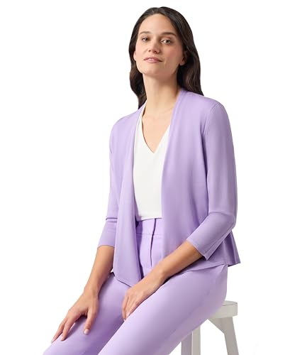 Kasper Women's Self Edge a Line Cardigan 3q Sleeves2