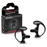 Zeadio Earplug Earmould Earbud for Two-Way Radio Coil Tube Audio Kits, ES-01S (Black, Small, Pair of 1)