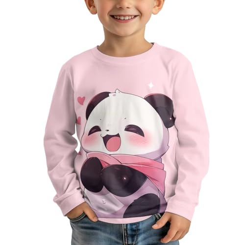 Image of Girls Basic Tee Shirts Outdoor Long Sleeve Shirt Winter Clothes Size 3-16 Top Fall Clothes Gift for Holiday