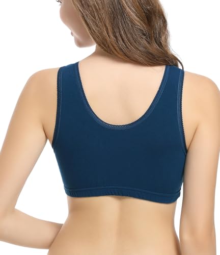 Image of CAKYE 3 Pack Maternity Nursing Sleep Bra Breastfeeding Cotton Bralette