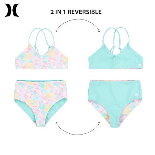 Image of Hurley Girls' High Waisted Bikini 2-Piece Swimsuit