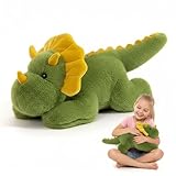 Kaelorae Weighted Plush Animals for Kids & Adults - Panda Teddy Bear Dinosaur Stuffed Toys, Hugging Pillow for Anxiety Relief & Sleep Support (Dinosaur, 65cm)
