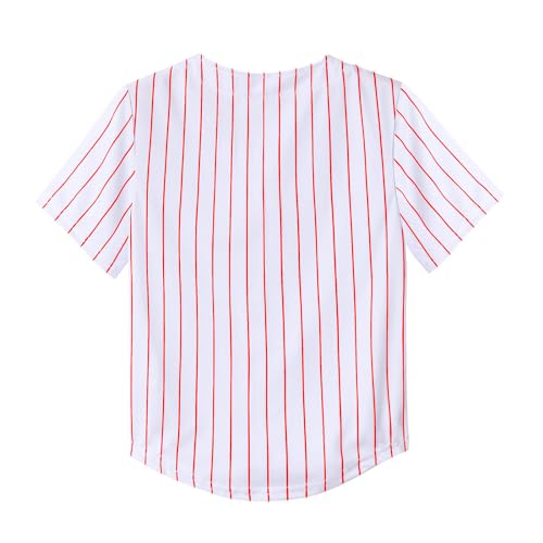 Image of Yuji Itadori Kids Baseball Jersey Button Boys Short Sleeve T-Shirts Hip Hop Fashion Casual Sports Solid Color Shirt