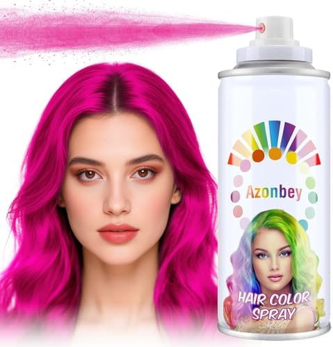 Azonbey Kids Hair Color Pomades - Temporary Washable Hair Wax Gel Cream and Color Spray (Pink)