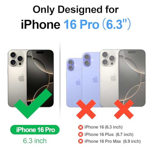 Antsturdy DKK-IP 16 PRO-QG-01 Compatible With Iphone 16 Pro Wallet Case,Rfid Blocking Pu Leather Phone Case Women Men Kickstand Flip Cover Wrist Strap Zipper Credit Card Holder Slots thumb #1