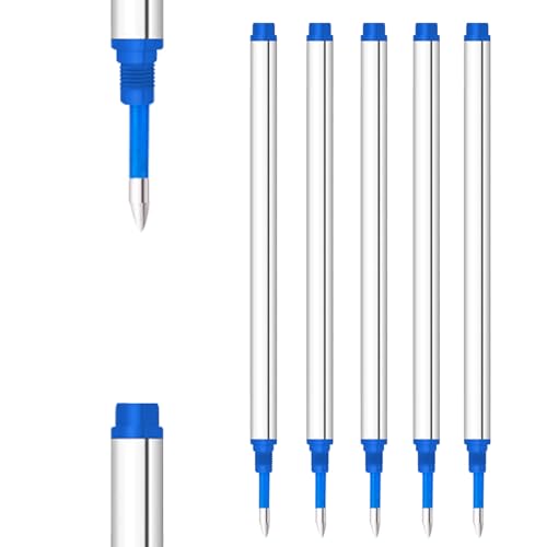 Recharges encre gel bleu DunBong 0,5 mm pour stylos de bureau et notes de cours