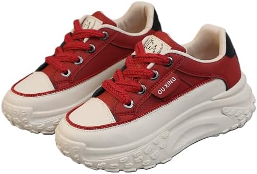 Sneakers for Women,Lace Up Thick Soled Non Slip Sports Shoes, Breathable, Stylish,Running,Shopping
