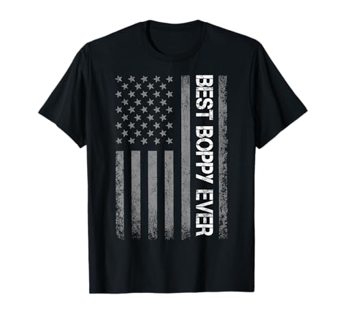 Best Boppy Ever Us Bandera Americana Día del Padre Papá Camiseta