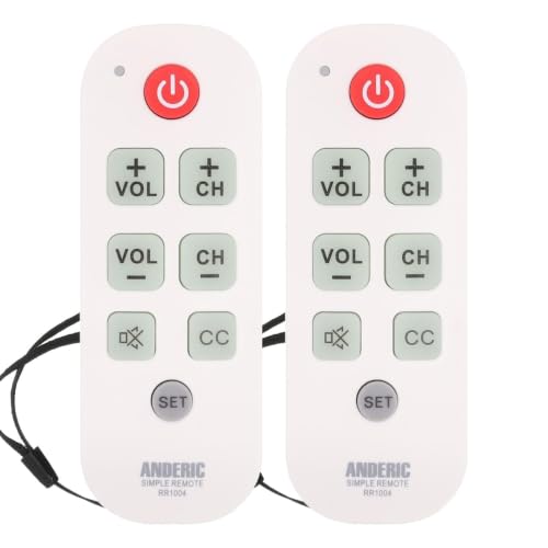 Anderic RR1004 Big Button TV Remote Control