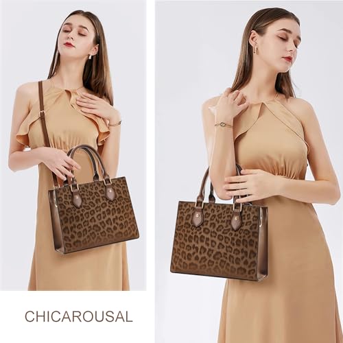 Image of CHICAROUSAL Crossbody Purses and Handbags for Women PU Leather Tote Top Handle Satchel Shoulder Bags