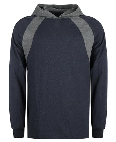 Image of BOCOMAL FR Hooded T Shirts 4oz EX Lightweight Heather Series Flame Resistant NFPA2112 CAT1 Work Shirt Baselayer