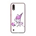 Produktbild BJJ SHOP Transparent Hülle für [ Samsung Galaxy A01 ], Klar Flexible Silikonhülle, Design: Kawaii Eiskaffee