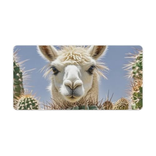 Mouse Pad Gaming Mexican Llama Cactus 60x30 cm